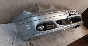 Zderzak przód przedni mercedes benz cl W215 srebrny 744 halogeny pdc czujniki spryskiwacze lamp xenon 3