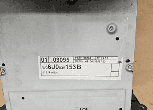 Seat Ibiza 6J IV 4 radio MP3 6J0035153B 3