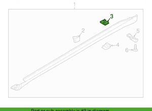 HYUNDAI TUCSON KIA NIRO KLIP SPINKA ZACZEP LISTWY PROGOWEJ 5