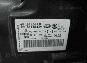 Skoda fabnia 3 iii lift soczewka led lampa przednia lewa 7