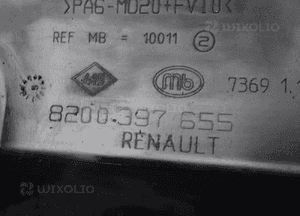Osłona silnika renault  8200397655  8200496260 dostępne 2 sztuki 7