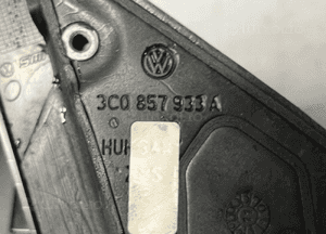 Lusterko lewe elektryczne 7 pin volkswagen vw passat B7 uk 3C0857933A 10