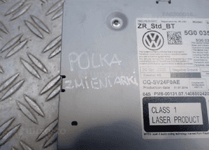 CZYTNIK KART ODTWARZACZ CD VW GOLF VII 5G0035819A RADOM 2