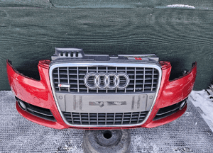 Zderzak Przod Przedni S-Line Kratki Czujniki PDC Halogeny Gril Atrapa LZ3F AUDI A4 B7 Kombi Sedan 1