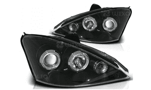 Lampy  reflektory do ford focus MK1 od 2001 do 2004 roku  ringi black 1