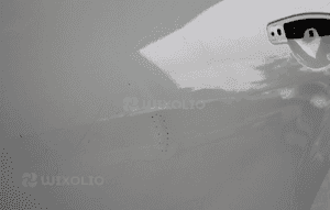 Dacia Sandero I 2008-2012 drzwi lewe tylne białe 2