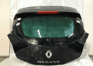 Klapa tył tylna bagażnika renault megane 3 iii coupe NV676 czarny 3D 3 drzwi hb 5
