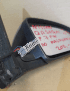 Lusterko prawe 7 pin nissan qashqai J10 do malowania 5