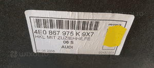 Osłona tapicerka klapy bagażnika Audi A8 D3 4E0867975K 6