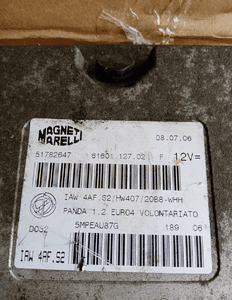 Komputer sterownik silnika Fiat Panda II 2 1.2 51782647 3