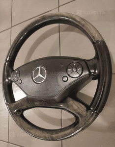 Mercedes s-klasa W221 W216 lift kierownica multi łopatki skóra drewno ideał 3