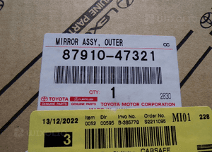 Toyota prius iii lusterko prawe nowe oryginał 87910-47321 4