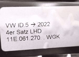 Dywaniki welurowe przód tył vw ID.5 oryginał 11E061270 radom 4