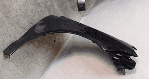 Volkswagen polo 9N3 9N lift LC7V szary  błotnik  przedni prawy 2