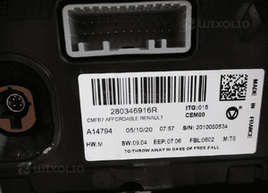 Renault clio v ekran panel dotykowy 280346916R 7