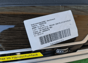 Deska konsola poduszka bmw 7 G11 G12 5