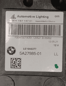 Bmw X5 G05 X6 G06 reflektor lampa przód przednia lewa full led przetwornica kompletna oryginał nowy 16