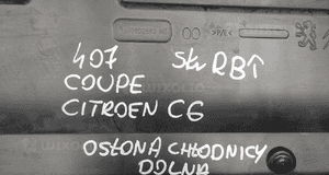 Osłona chłodnicy  407  coupe  citroen C6  966082880 4