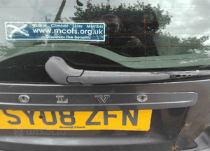 silniczek wycieraczki tył volvo v50