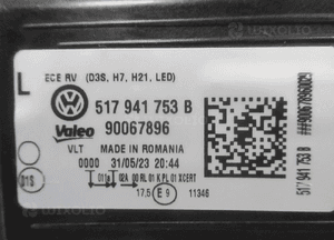 Nowa lampa przednia przód lewa vw golf sportsvan xenon 517941753B 2014 19