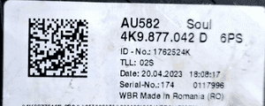 Audi OE Silniczek szyberdachu 4K9877042D 5