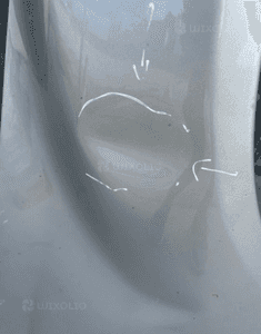 Mercedes CL 216 błotnik  srebrny 775  ślizg  prawy 3