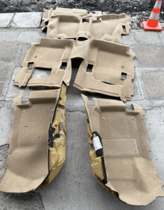 mercedes GL ml 164 dywan wykładzina beżowa przód tył beż 1