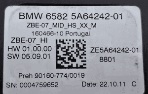 BMW 2 F44 Panel sterowania IDRIVE 5A64242 4