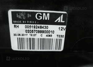 Opel Fiat Combo D Doblo II lampa prawy tyl PRAWA TYLNA 4