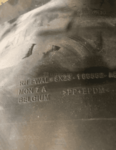 Nadkole przednie prawe Jaguar 8X23-166562 XF X250 2
