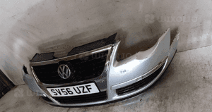 Zderzak przód przedni do vw volkswagen passat B6 LA7W srebrny 3