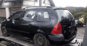 Peugeot 307  kombi Szyba boczna drzwi tylna przenia tył 2