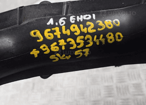 Peugeot 2008 1.6 rura przewód powietrza 9674942380 9673534480 dostępne 2 sztuki 4