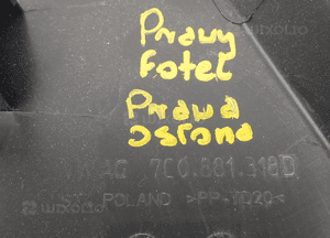 OSŁONA PRAWA FOTELA PRAWEGO CRAFTER  7C0881318D 4