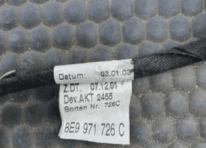 Wiązka 8E9971726C 8E9971726E Instalacja Klapa Bagaznika Lewa Prawa Kable Wtyczki Przewod spryskiwacz Audi A4 B6 Kombi Avant 12