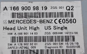 Mercedes-Benz W166 Radio Nawigacja Multimedia NR-218 High US A1669009819 3