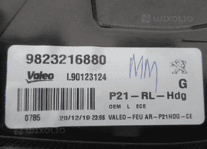 Lampa tylna tył lewa peugeot 208 ii led 9823216880 2019 16