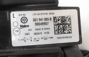 Vw passat B8 lampa reflektor 3G1941005B 4