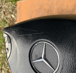 MERCEDES e211 g 463 poduszka air bag  kierowcy czarna szara beżowa ORYGINAŁ 7