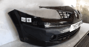 Zderzak przód przedni do renault scenic 2 ii NV676 czarny halogeny 3