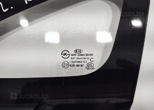 Szyba karoseryjna lewa przód trójkąt kia rio iii 86170-1W000 2014-17 lift 3