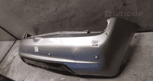 @ ZDERZAK TYŁ TYLNY NISSAN MICRA K12 LIFT FL KL0K SREBRNY PDC CZUJNIKI USZKODZONY 4