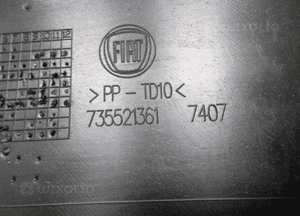 Fiat panda iii 3 zderzak tył 2xPDC nowy 13