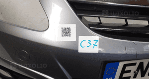Zderzak przód przedni opel corsa d Z163 szary halogeny 4