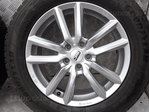 KOŁA FELGI ALUMINIOWE GRANDLAND 7JX17 ET 46 5X108 Z OPONAMI ZIMA 215/65/17 KOMPLET 7