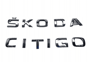 Skoda citigo napis logo emblemat litera litery chrom 1
