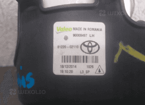 HALOGEN LEWY TOYOTA YARIS III 3 AVENSIS 11- 81220-02110 3