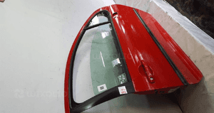 Drzwi przód przednie prawe do peugeot 207 3D kknb czerwone 3