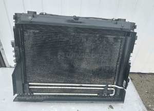 Bmw E60 E61 2.5i 3.0 M54 aut komplet chłodnic wody klimy wentylator 4476033 1
