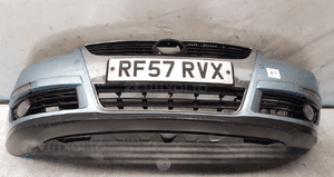 Zderzak przód przedni vw volkswagen passat B6 LB5M błękitny pdc czujniki halogeny 1